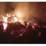 Jaunpur news आग से 400 बोझ गेहू जलकर राख