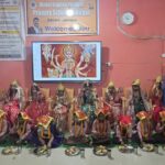 Jaunpur news महिषासुर मर्दन व रावण वध की झांकी देख भावविभोर हुए अभिभावक
